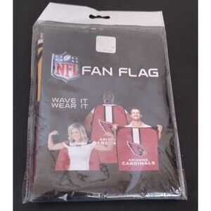 NFL ARIZONA CARDINALS Tailgate Fan Flag Cape - Wear/Wave It (31.5" x 47")